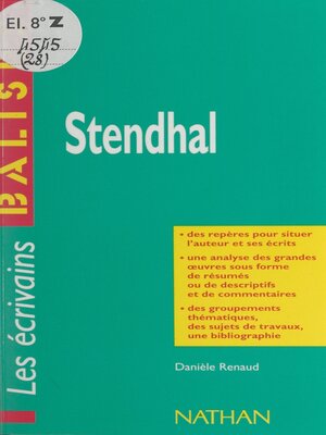 cover image of Stendhal